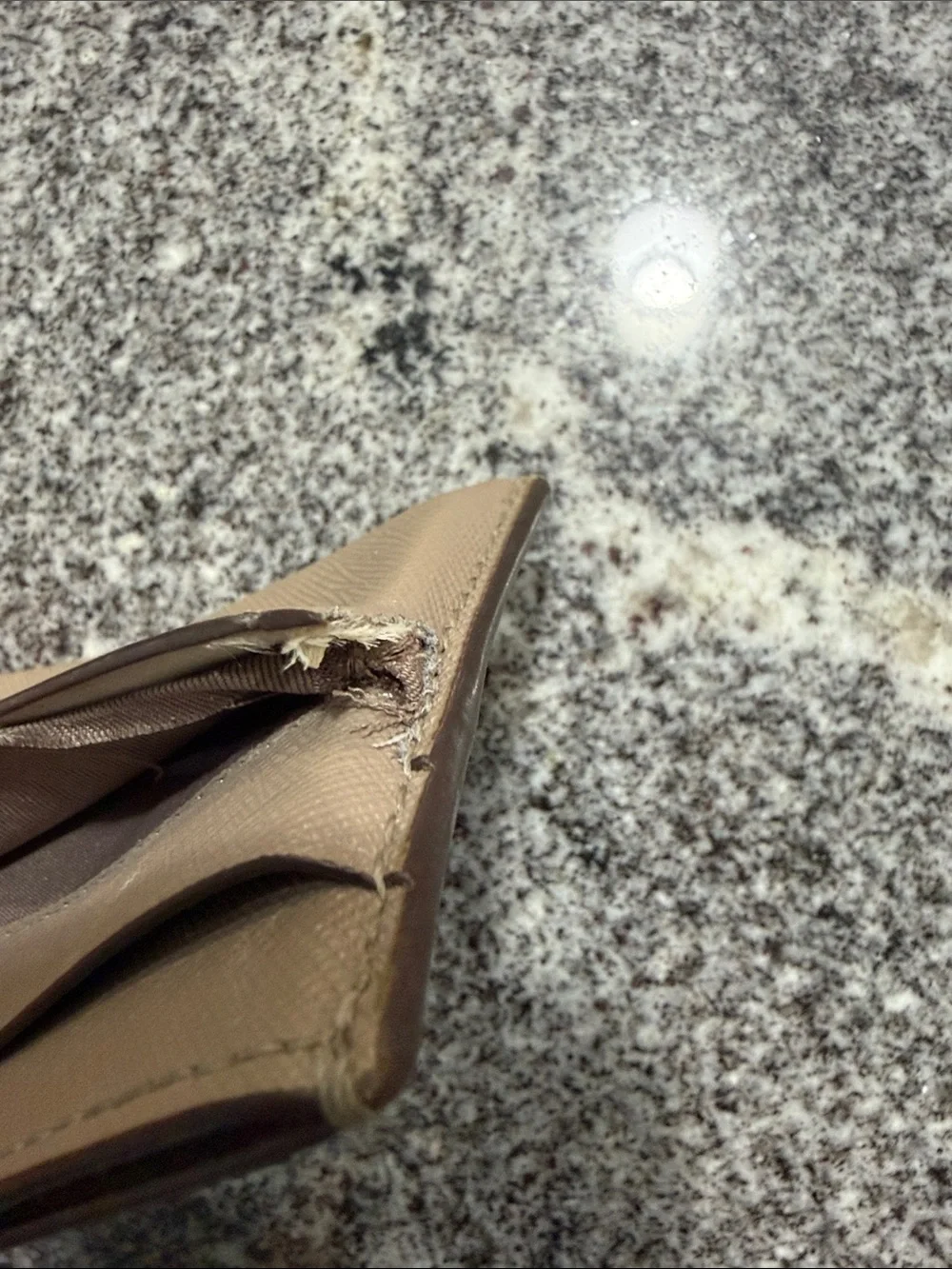 Tory Burch Card Case - ripped/needs repaired